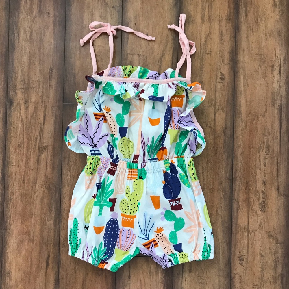 Sadie Then Ty Romper “Arizona Agave” Cactus Romper